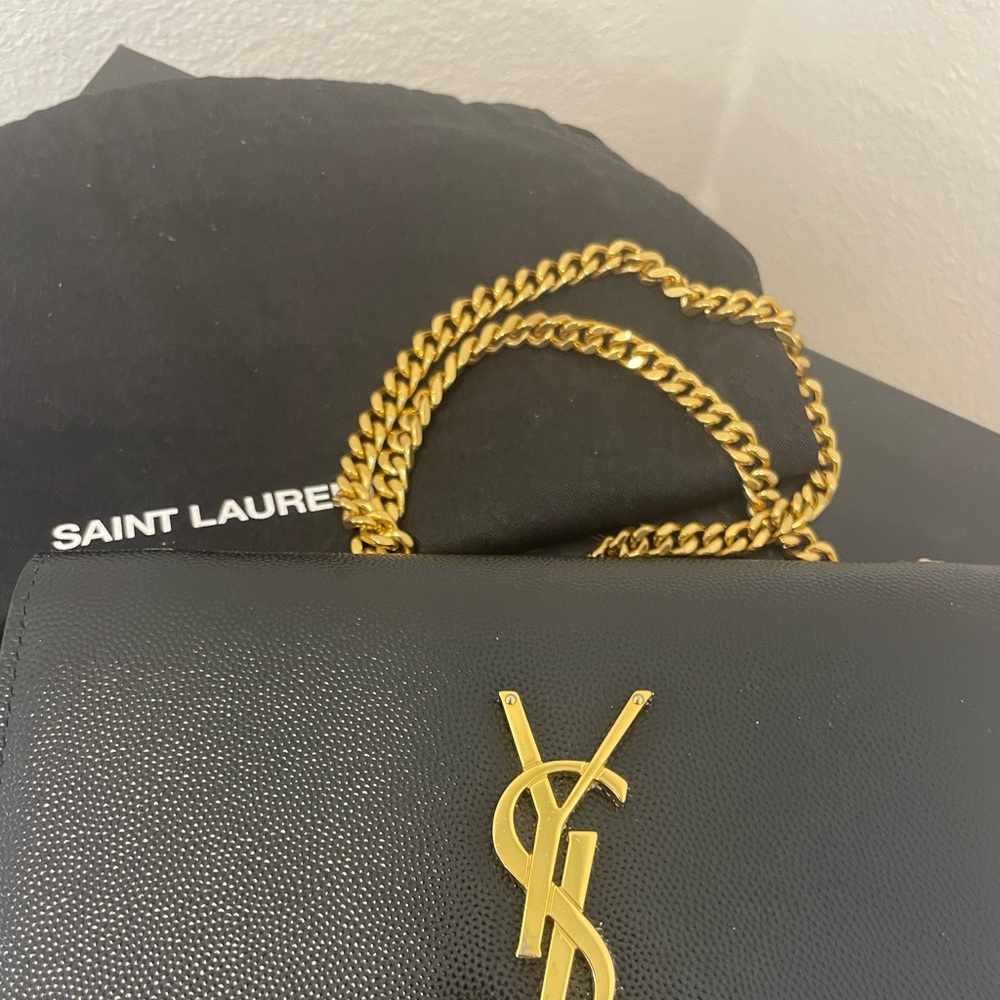 Saint Laurent Kate Small Leather Crossbody- gold hardware- box/dust bag included - Picture 5 of 7